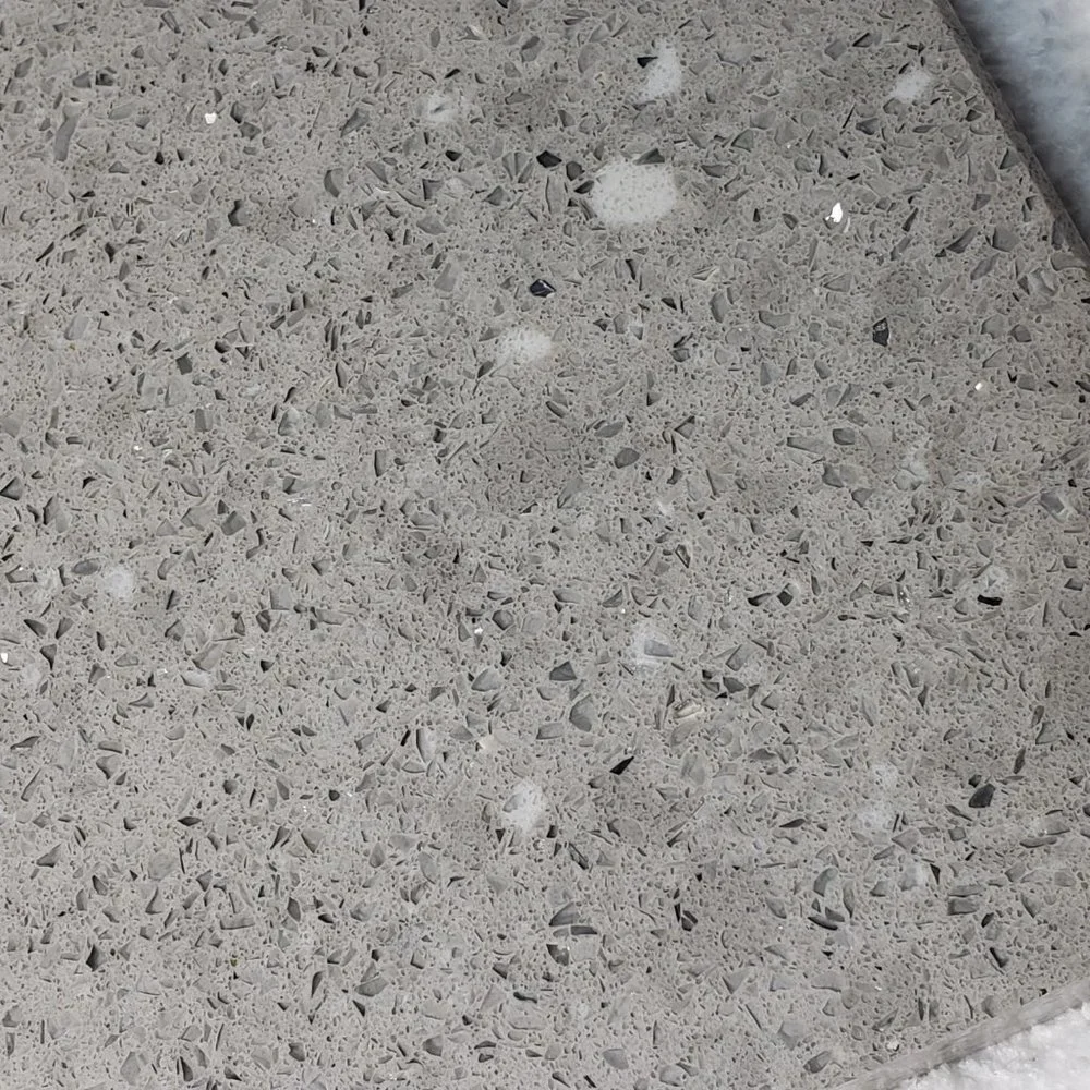Quartz Stone Cutting Board cheese sushi charcuterie tray 5x10 gray sparkle